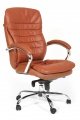 Кресло директора CHAIRMAN 795 светло-коричневая кожа общий вид